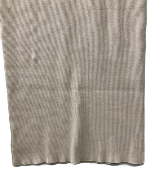 Noble（ノーブル）Noble (ノーブル) RY/PL リブハイネックロングワンピース ベージュ サイズ:36　の古着・服飾アイテム