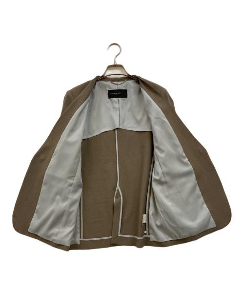 NOLLEY'S sophi（ノーリーズソフィー）NOLLEY'S sophi (ノーリーズソフィー) ウォッシャブルソフトシャンブレーノーカラージャケット ブラウン サイズ:34の古着・服飾アイテム