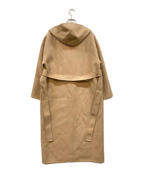 UNITED ARROWS TOKYO（ユナイテッドアローズトウキョウ）UNITED ARROWS TOKYO (ユナイテッドアローズトウキョウ) ウールリバーフーデッドコート ベージュ サイズ:36の古着・服飾アイテム