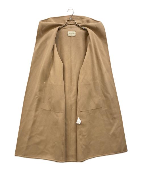 UNITED ARROWS TOKYO（ユナイテッドアローズトウキョウ）UNITED ARROWS TOKYO (ユナイテッドアローズトウキョウ) ウールリバーフーデッドコート ベージュ サイズ:36の古着・服飾アイテム