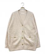 Loungedressラウンジドレス）の古着「FURカシミヤニットカーデ」｜アイボリー
