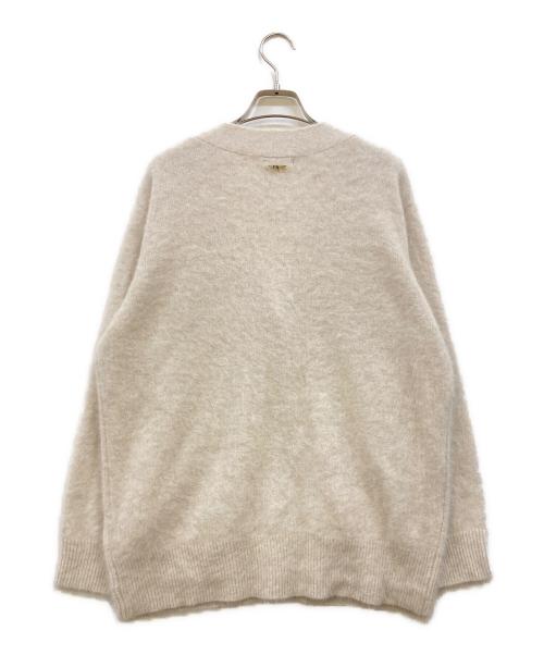 Loungedress（ラウンジドレス）Loungedress (ラウンジドレス) FURカシミヤニットカーデ アイボリー サイズ:Fの古着・服飾アイテム