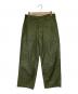 CIOTA（シオタ）の古着「スビンコットン ムラ糸バックサテン ベイカーパンツ」｜オリーブ