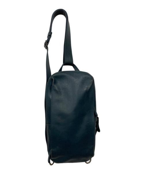MOTHERHOUSE（マザーハウス）MOTHERHOUSE (マザーハウス) レザーワンショルダーバッグ ネイビーの古着・服飾アイテム