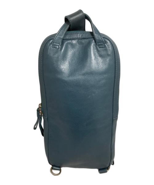 MOTHERHOUSE（マザーハウス）MOTHERHOUSE (マザーハウス) レザーワンショルダーバッグ ネイビーの古着・服飾アイテム