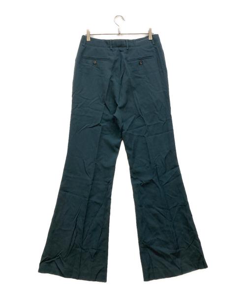 MM6 Maison Margiela（エムエムシックスメゾンマルジェラ）MM6 Maison Margiela (エムエムシックスメゾンマルジェラ) ウールブレンド ワイドレッグパンツ グリーン サイズ:46の古着・服飾アイテム