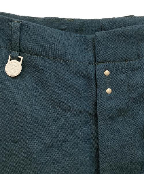 MM6 Maison Margiela（エムエムシックスメゾンマルジェラ）MM6 Maison Margiela (エムエムシックスメゾンマルジェラ) ウールブレンド ワイドレッグパンツ グリーン サイズ:46の古着・服飾アイテム