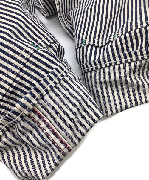SUGAR CANE（シュガーケーン）SUGAR CANE (シュガーケーン) HICKORY STRIPE WORK PANTS（ヒッコリーストライプ ワークパンツ） ネイビー サイズ:W36の古着・服飾アイテム