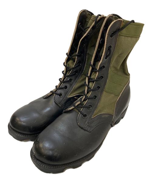 US ARMY（ユーエスアーミー）US ARMY (ユーエスアーミー) 80's ベトナム ジャングルブーツ ブラック×オリーブ サイズ:8の古着・服飾アイテム