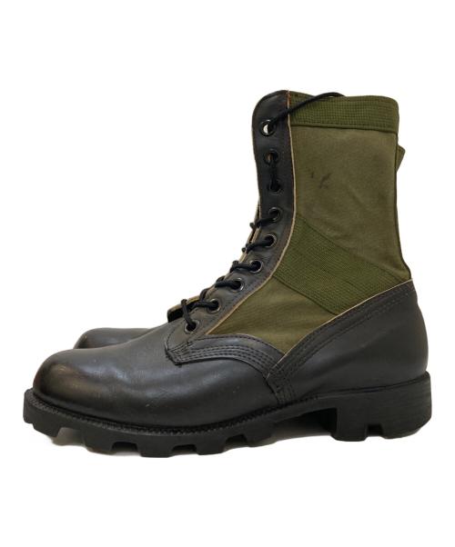 US ARMY（ユーエスアーミー）US ARMY (ユーエスアーミー) 80's ベトナム ジャングルブーツ ブラック×オリーブ サイズ:8の古着・服飾アイテム