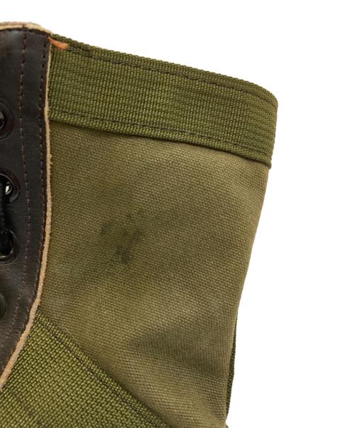 US ARMY（ユーエスアーミー）US ARMY (ユーエスアーミー) 80's ベトナム ジャングルブーツ ブラック×オリーブ サイズ:8の古着・服飾アイテム