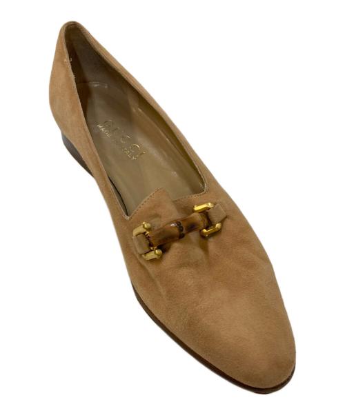 GUCCI（グッチ）GUCCI (グッチ) バンブービットローファー ベージュ サイズ:36 1/2の古着・服飾アイテム