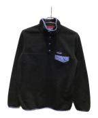 Patagoniaパタゴニア）の古着「ウィメンズ・ライトウェイト・シンチラ・スナップT・プルオーバー」｜ブラック