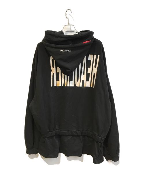 PROJECT G/R（プロジェクト ジーアール）PROJECT G/R (プロジェクト ジーアール) Headliner Double Layered Hoodie ブラック サイズ:3の古着・服飾アイテム