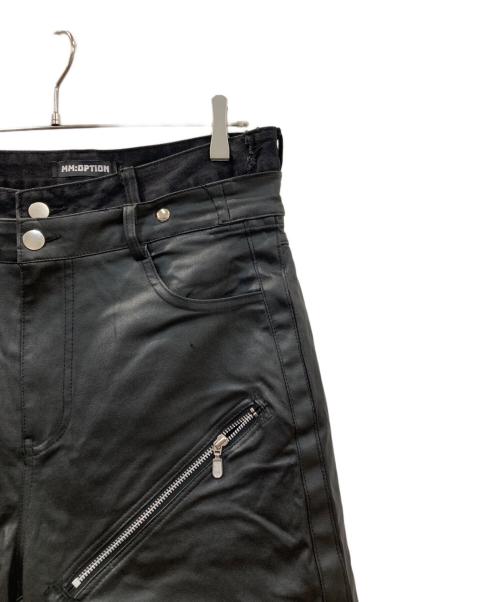 MM:OPTION（MM:OPTION）MM:OPTION (MM:OPTION) ドッキングダメージデニム ブラック サイズ:-の古着・服飾アイテム