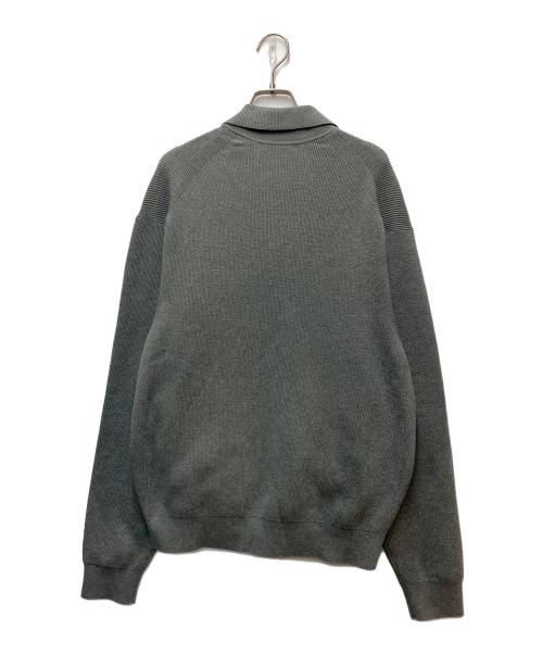 UNITED ARROWS（ユナイテッドアローズ）UNITED ARROWS (ユナイテッドアローズ) ジップカーディガン グレー サイズ:46の古着・服飾アイテム