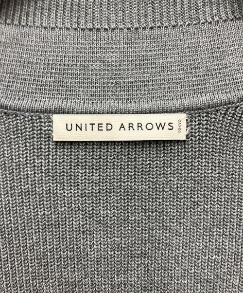 UNITED ARROWS（ユナイテッドアローズ）UNITED ARROWS (ユナイテッドアローズ) ジップカーディガン グレー サイズ:46の古着・服飾アイテム