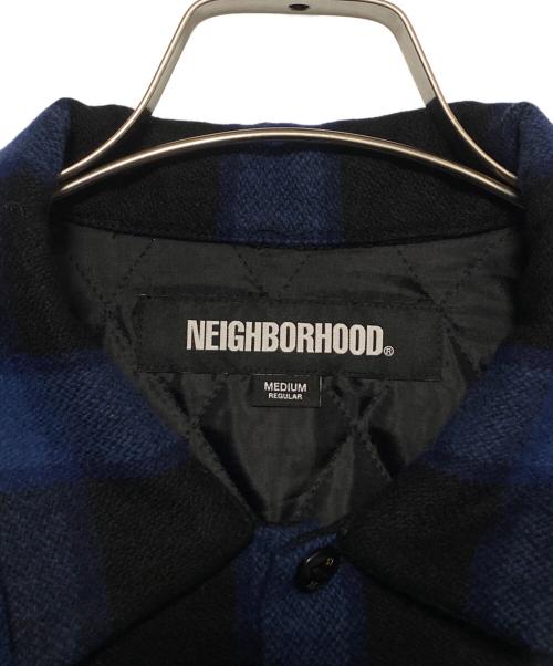 NEIGHBORHOOD（ネイバーフッド）NEIGHBORHOOD (ネイバーフッド) BUFFALO CHECK SH LS ブルー×ブラック サイズ:Mの古着・服飾アイテム