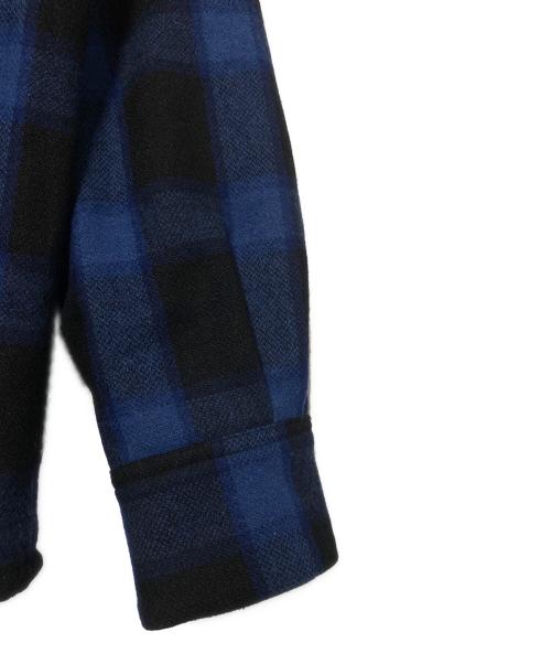 NEIGHBORHOOD（ネイバーフッド）NEIGHBORHOOD (ネイバーフッド) BUFFALO CHECK SH LS ブルー×ブラック サイズ:Mの古着・服飾アイテム