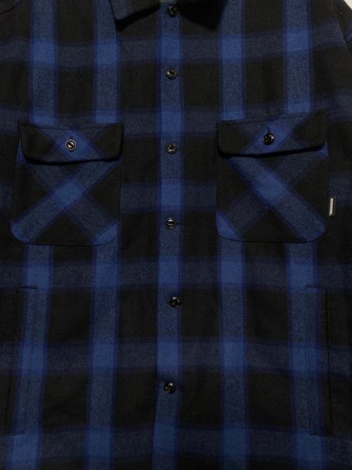 NEIGHBORHOOD（ネイバーフッド）NEIGHBORHOOD (ネイバーフッド) BUFFALO CHECK SH LS ブルー×ブラック サイズ:Mの古着・服飾アイテム