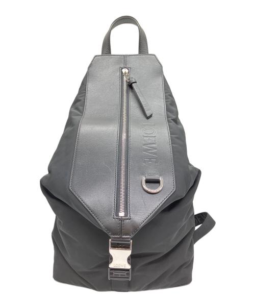 LOEWE（ロエベ）LOEWE (ロエベ) コンバーチブルバックパック スモール ブラックの古着・服飾アイテム