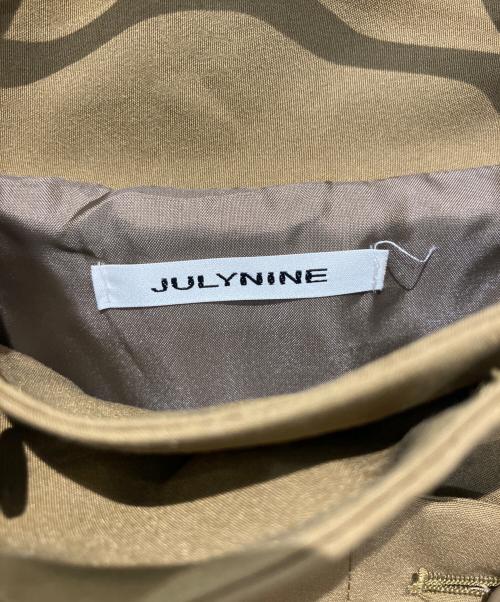 JULYNINE（ジュライナイン）JULYNINE (ジュライナイン) スタンドカラーハーフコート キャメル サイズ:Fの古着・服飾アイテム