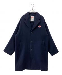 DANTON（ダントン）の古着「ウールライトパイル チェスターコート」｜ネイビー