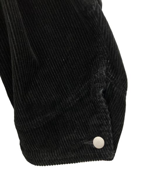 FOLL（フォル）FOLL (フォル) wardrobe cocoon corduroy half coat ブラック サイズ:Free　の古着・服飾アイテム