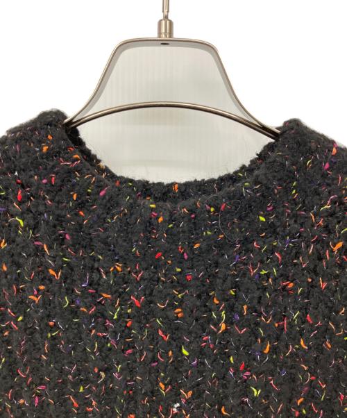 MAISON SPECIAL（メゾンスペシャル）MAISON SPECIAL (メゾンスペシャル) ボッコロプライムオーバークルーネックニット ブラック サイズ:１の古着・服飾アイテム