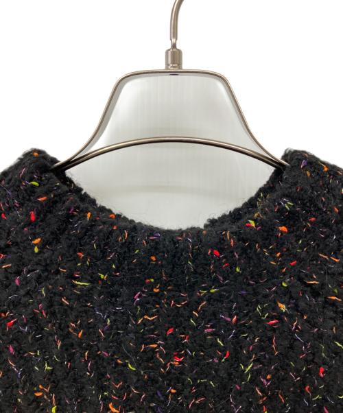 MAISON SPECIAL（メゾンスペシャル）MAISON SPECIAL (メゾンスペシャル) ボッコロプライムオーバークルーネックニット ブラック サイズ:１の古着・服飾アイテム