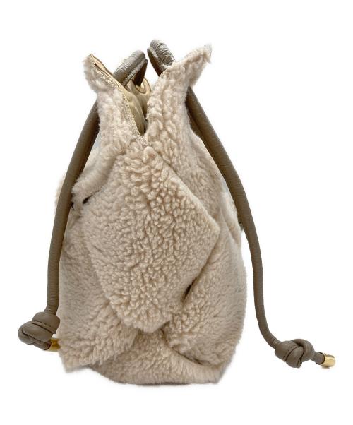 VIOLAd'ORO（ヴィオラドーロ）VIOLAd'ORO (ヴィオラドーロ) エコムートンメッシュトートバッグの古着・服飾アイテム