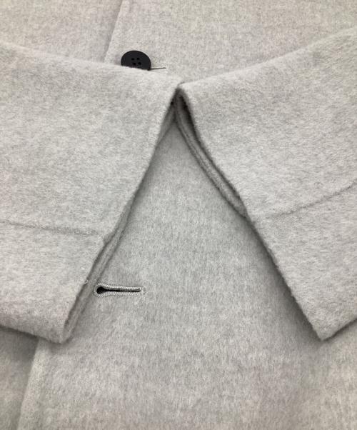 GALERIE VIE（ギャルリーヴィー）GALERIE VIE (ギャルリーヴィー) ダブルフェイス クルーネックロングコート グレー サイズ:Fの古着・服飾アイテム