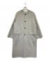GALERIE VIE（ギャルリーヴィー）の古着「ダブルフェイス クルーネックロングコート」｜グレー