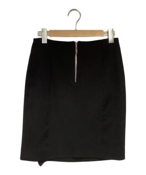 LOUIS VUITTON（ルイ ヴィトン）LOUIS VUITTON (ルイ ヴィトン) ウールフリルタイトスカート ブラック サイズ:38の古着・服飾アイテム