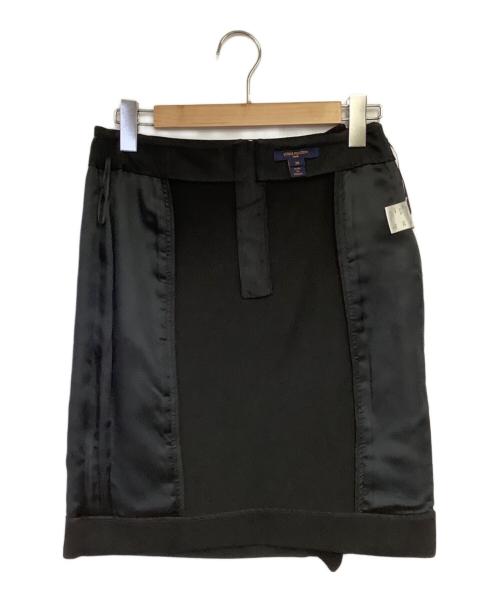 LOUIS VUITTON（ルイ ヴィトン）LOUIS VUITTON (ルイ ヴィトン) ウールフリルタイトスカート ブラック サイズ:38の古着・服飾アイテム