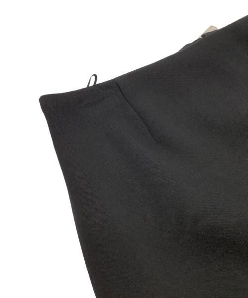 LOUIS VUITTON（ルイ ヴィトン）LOUIS VUITTON (ルイ ヴィトン) ウールフリルタイトスカート ブラック サイズ:38の古着・服飾アイテム