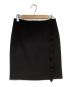 LOUIS VUITTON（ルイ ヴィトン）の古着「ウールフリルタイトスカート」｜ブラック