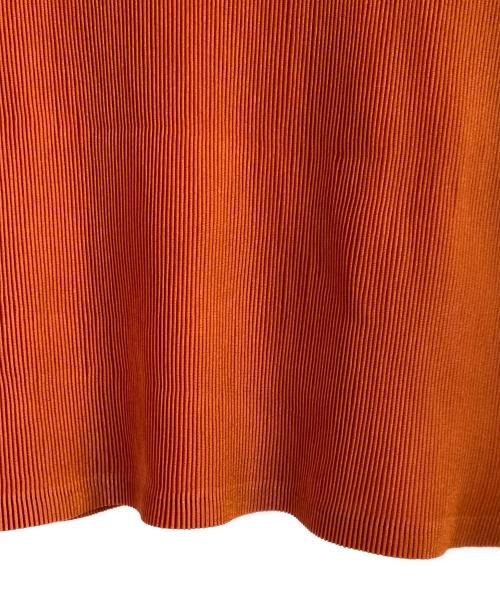 PLEATS PLEASE（プリーツプリーズ）PLEATS PLEASE (プリーツプリーズ) プリーツノースリーブカットソー オレンジ サイズ:3の古着・服飾アイテム