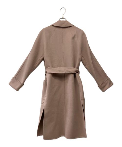 'S Max Mara（エスマックスマーラ）'S Max Mara (エスマックスマーラ) cucito a mano ウール アンゴラ混 ガウンコート ピンク サイズ:6の古着・服飾アイテム