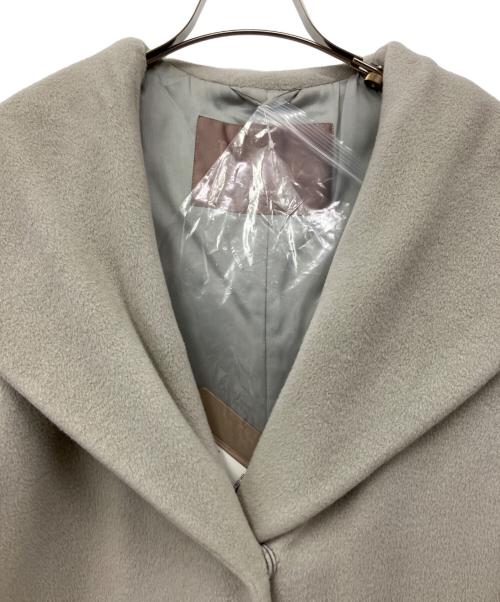 HERNO（ヘルノ）HERNO (ヘルノ) アンゴラ混フーデッドコート グレー サイズ:40の古着・服飾アイテム