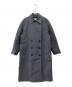 UNTITLED（アンタイトル）の古着「ピンストオフショルトレンチコート」｜グレー