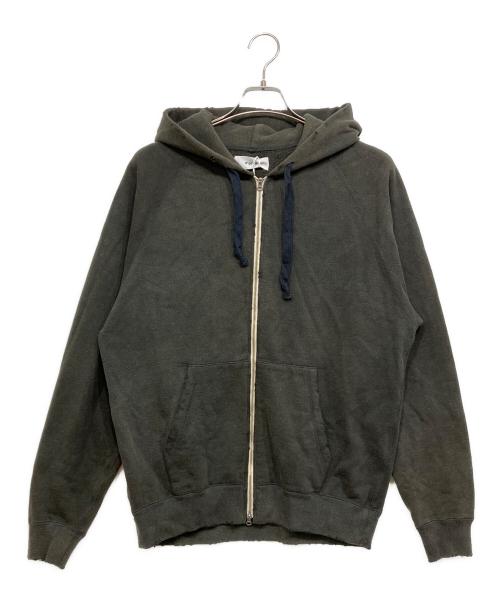 MARKA（マーカ）MARKA (マーカ) 20/10 RECYCLE SUVIN ORGANIAC COTTON FLEECE DAMAGE PARKA フェードブラック サイズ:1の古着・服飾アイテム