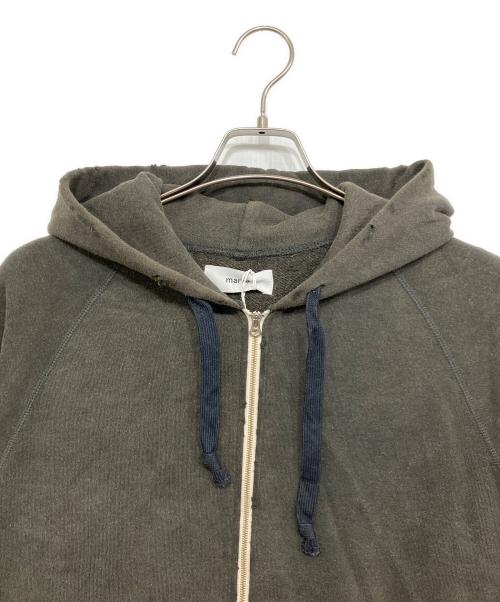 MARKA（マーカ）MARKA (マーカ) 20/10 RECYCLE SUVIN ORGANIAC COTTON FLEECE DAMAGE PARKA フェードブラック サイズ:1の古着・服飾アイテム