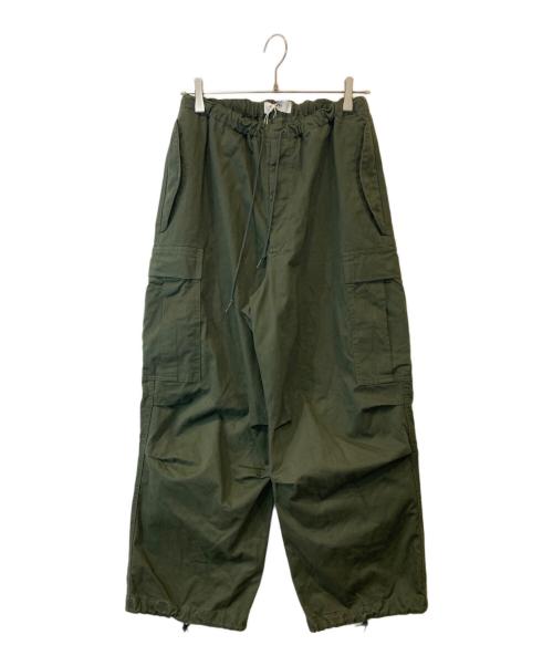 MARKA（マーカ）MARKA (マーカ) OVER PANTS ORGANIC COTTON SATIN BRUSHED オーバーパンツオーガニックコットンサテンブラッシュド M23C-03PT01C グリーン サイズ:1の古着・服飾アイテム