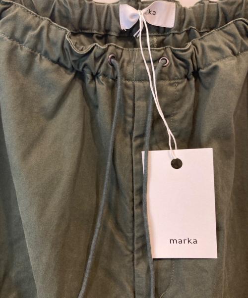 MARKA（マーカ）MARKA (マーカ) OVER PANTS ORGANIC COTTON SATIN BRUSHED オーバーパンツオーガニックコットンサテンブラッシュド M23C-03PT01C グリーン サイズ:1の古着・服飾アイテム