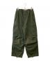 MARKA（マーカ）の古着「OVER PANTS ORGANIC COTTON SATIN BRUSHED オーバーパンツオーガニックコットンサテンブラッシュド M23C-03PT01C」｜グリーン