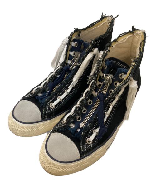 YSTRDY'S TMRRW（イエスタデイズトゥモロウ）YSTRDY'S TMRRW (イエスタデイズトゥモロウ) ハイカットスニーカー ブラック サイズ:27㎝の古着・服飾アイテム