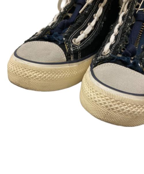 YSTRDY'S TMRRW（イエスタデイズトゥモロウ）YSTRDY'S TMRRW (イエスタデイズトゥモロウ) ハイカットスニーカー ブラック サイズ:27㎝の古着・服飾アイテム