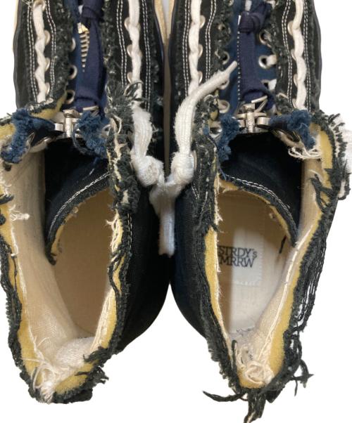 YSTRDY'S TMRRW（イエスタデイズトゥモロウ）YSTRDY'S TMRRW (イエスタデイズトゥモロウ) ハイカットスニーカー ブラック サイズ:27㎝の古着・服飾アイテム