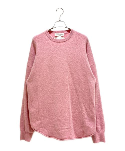 extreme cashmere（エクストリーム カシミア）extreme cashmere (エクストリーム カシミア) n°53 crew hop/カシミヤニット ピンク サイズ:FREEの古着・服飾アイテム